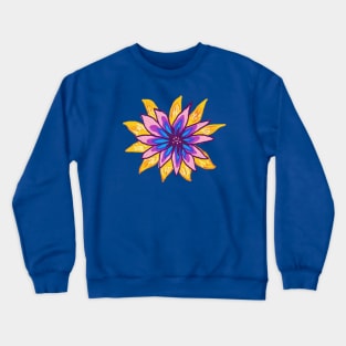 My garden full of flowers, vintage Flower patterns, oil painting Crewneck Sweatshirt